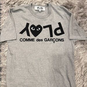 Comme des Garcons PLAY Gray Short Sleeve Tee